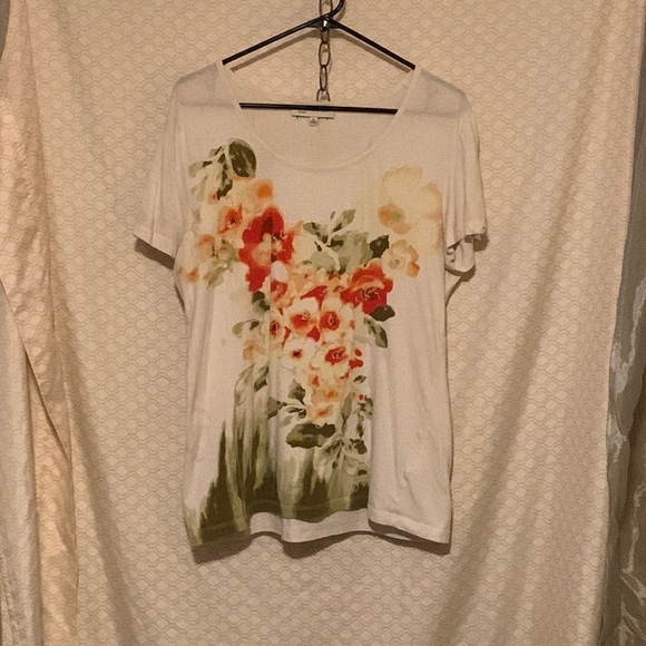 Jones New York Tops - EUC-Jones New York-Short Sleeve-Flower-XL